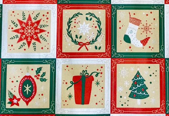 PAPEL DE REGALO KRAFT NAVIDEÑO VERDE