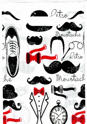 BOLSAS RIÑON FANTASIA - BIGOTES NEGROS X 50 Unid.